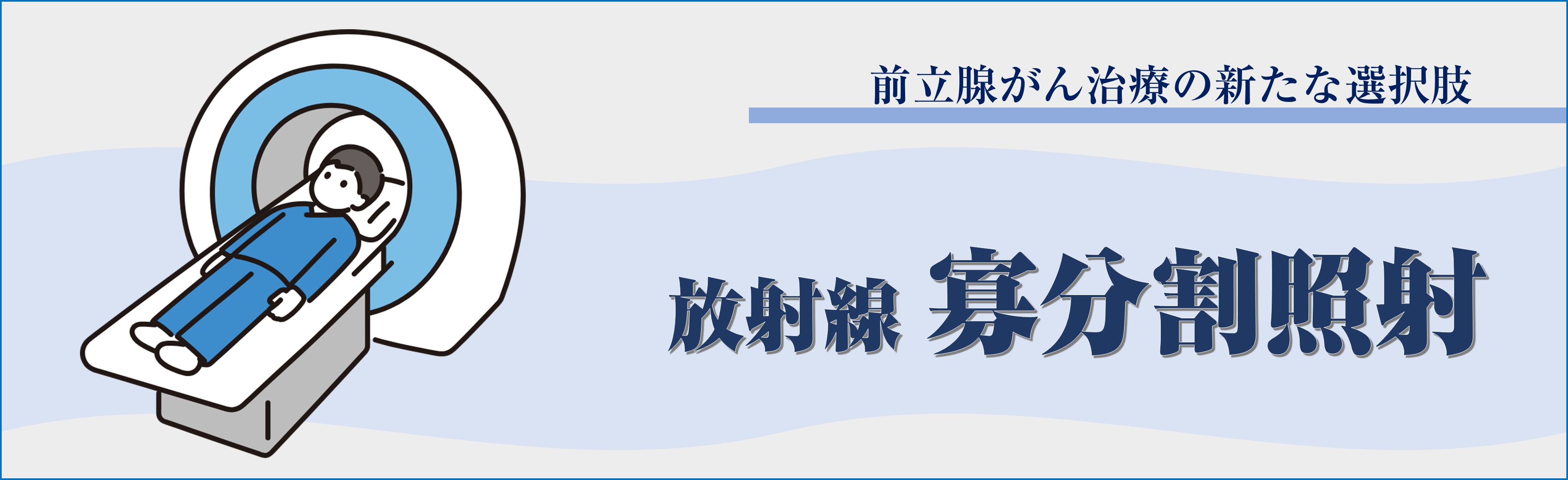 バナー画像：放射線外照射寡分割照射